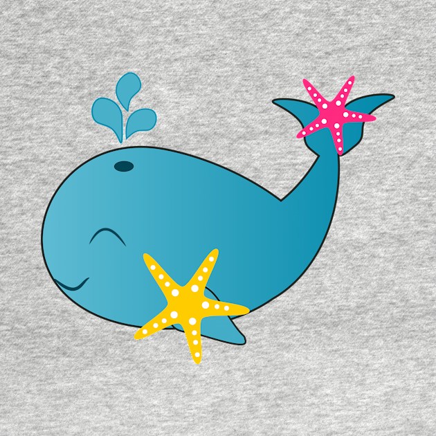 Happy baby whale by cocodes